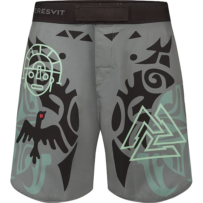 Шорти для ММА PERESVIT Maori Black Military Green