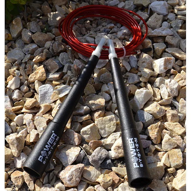 Скоростная скакалка POWER SYSTEM PS-4033 Crossfit Red (2,8м)