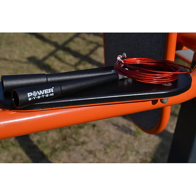 Скоростная скакалка POWER SYSTEM PS-4033 Crossfit Red (2,8м)