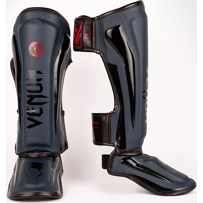 Защита голени и стопы VENUM Elite Standup Navy Blue Black-Red