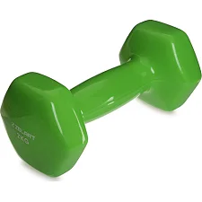 Гантель для фитнеса виниловая ZELART TA-2777-2 1шт 2кг (Салатовый)