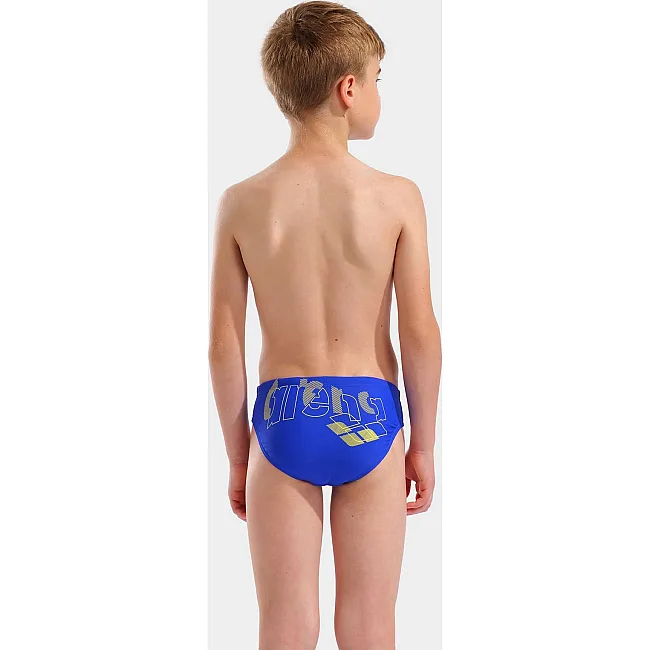 Плавки-слепые для мальчиков Arena TALES SWIM BRIEFS синий, желтый (для детей)
