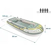 Човен надувний Intex Seahawk 4 351 x 145 x 48 см, зелений