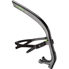 Трубка фронтальная дыхательная для плавания MADWAVE PRO SNORKEL M077301 (Черный)