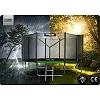 Батут Neo-Sport NS-15Z231 з зовнішньою сіткою 15 футів 465 см, чорно-зелений