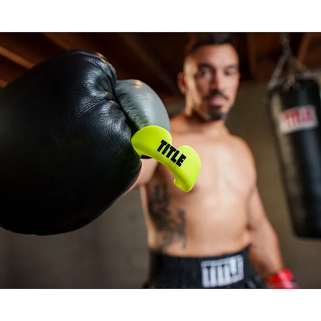 Капа TITLE Boxing Super Shield X2 взрослая (возраст 11+) Yellow