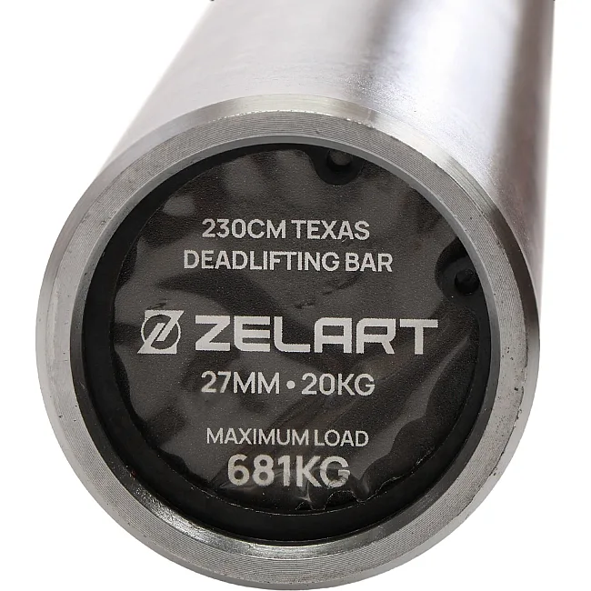 Гриф прямой для становой тяги хромированный Олимпийский Texas Deadlift Bar ZELART TA-7120