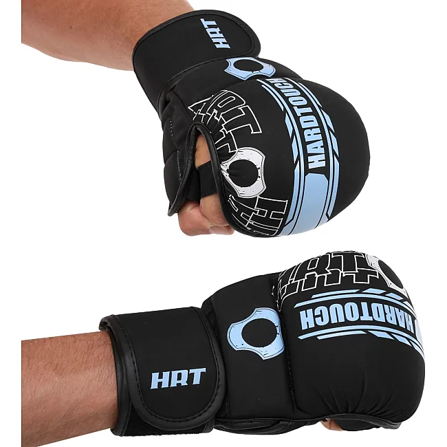 Рукавички Краби спарингові для MMA HARD TOUCH BO-00126 (Чорний-синій)