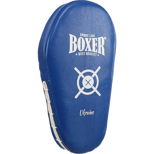 Лапа боксерская прямая тренировочная удлиненная BOXER NEW 2008-N (Синий)