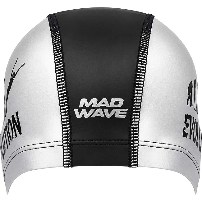 Шапочка для бассейна текстильная MADWAVE Husky Evolution M058412 (Серебряный)