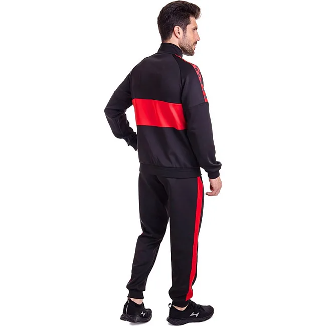 Спортивный костюм
 кофта на молнии и брюки LIDONG LD-6629 (Красный-черный)