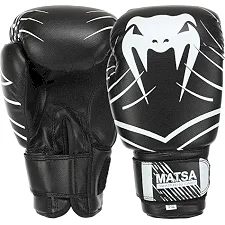 Перчатки для бокса MATSA MA-0033 ЮНИОР (Черный)
