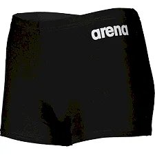 Плавки-боксеры для парней Arena BOY&S TEAM SWIM SHORT SOLID черный, белый