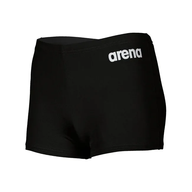 Плавки-боксеры для парней Arena BOY&S TEAM SWIM SHORT SOLID черный, белый