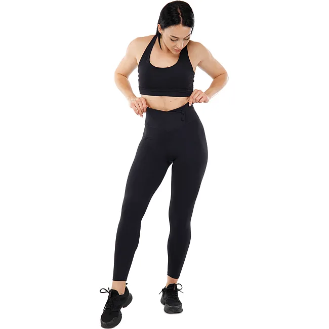 Лосины леггинсы спортивные женские V&X CK137 (Черный)