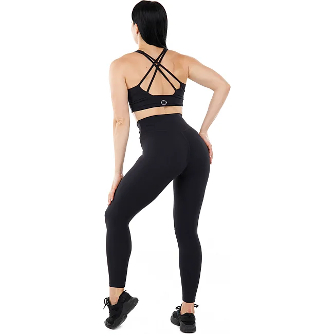 Лосины леггинсы спортивные женские V&X CK137 (Черный)
