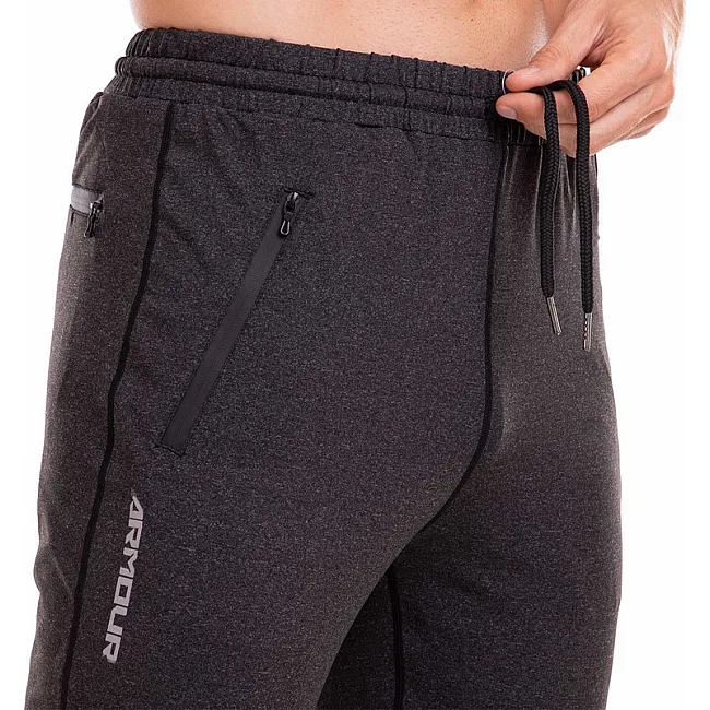 Спортивные штаны мужские на манжете UNDER ARMOUR CO-8815 (Светло-серый)