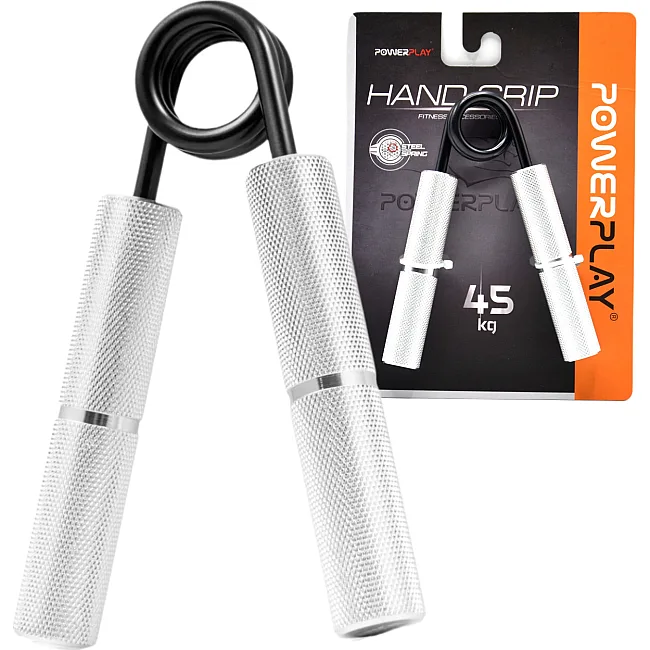 Эспандер-ножницы алюминиевый POWERPLAY 4322 (45 кг) PRO+ Серебряный