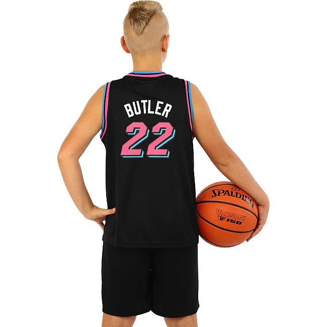 Детская баскетбольная форма
 NBA клуб Miami 22 BA-3769 (Черный-фуксия)