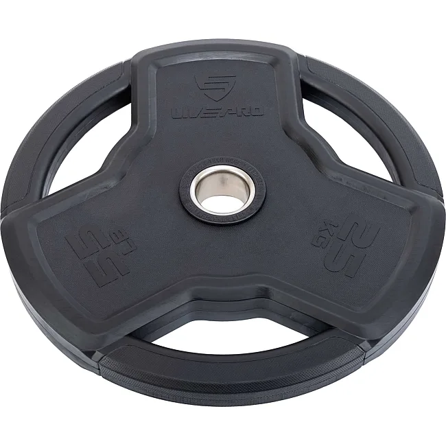 Блин для штанги обрезиненный
 LiveUp LP8330-25 ø50мм 25кг