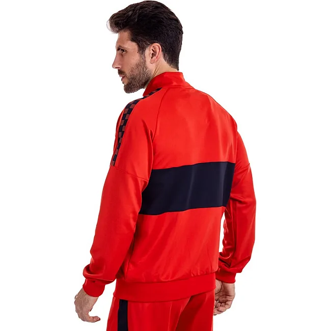 Спортивный костюм
 кофта на молнии и брюки LIDONG LD-6629 (Красный-черный)