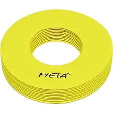 Набор плоских фишек с отверстиями META Flat Marker with hole Set Of 10 желтый 19 см