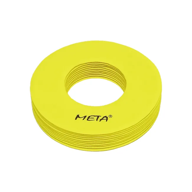 Набор плоских фишек с отверстиями META Flat Marker with hole Set Of 10 желтый 19 см