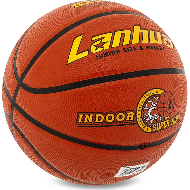 Баскетбольный мяч
 резиновый LANHUA Super soft Indoor S2104
 5