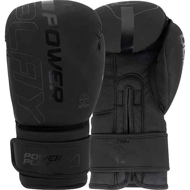 Боксерські рукавиці PowerPlay 3024 Ultra Mat Чорні