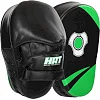 Лапа боксерская изогнутая тренировочная PU HARD TOUCH BO-4251 19x5x25см 2штуки (Красный-черный)
