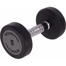 Гантель профессиональная с полиуретановым покрытием TECHNOGYM LN-1254-5 1шт 5кг