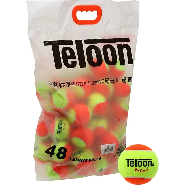 Мячи для большого тенниса TELOON KIDS MINI Stage-2 48шт