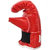 Перчатки снарядные-блинчики для бокса искусственная кожа BOXER 2015 (Красный-черный)