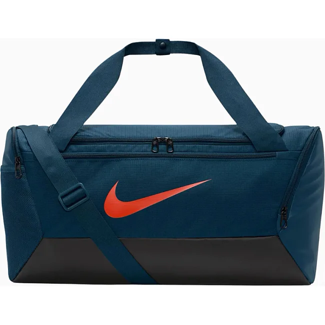 Спортивна сумка Nike NK BRSLA S DUFF - 9.5 41L темно-синій 51x28х28 см