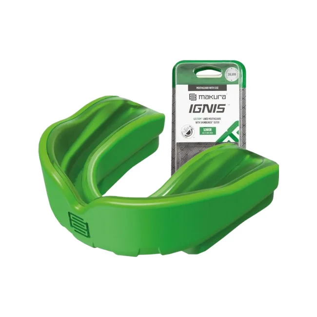 Капа для бокса MAKURA Ignis взрослая (возраст 11+) Green/Green (art.6017514067)
