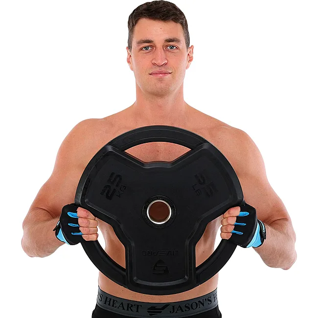 Блин для штанги обрезиненный
 LiveUp LP8330-25 ø50мм 25кг