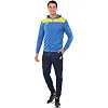 Спортивный костюм кофта на молнии и брюки JOMA PHOENIX II 103121-709 (Синий-желтый)