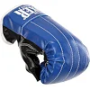 Перчатки снарядные-блинчики для бокса искусственная кожа BOXER 2015 (Красный-черный)