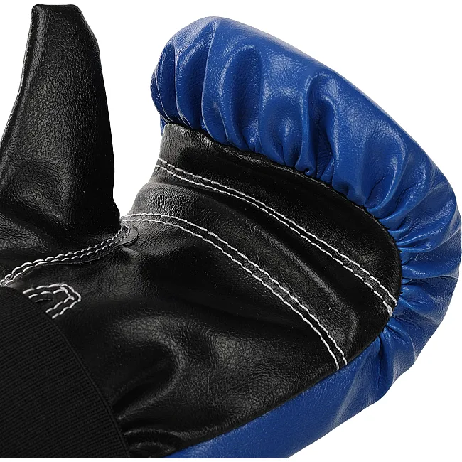 Перчатки снарядные-блинчики для бокса искусственная кожа BOXER 2015 (Красный-черный)