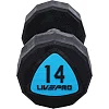 Гантели профессиональные
 с полиуретановым покрытием LiveUp LP8003-14 2шт по 14кг