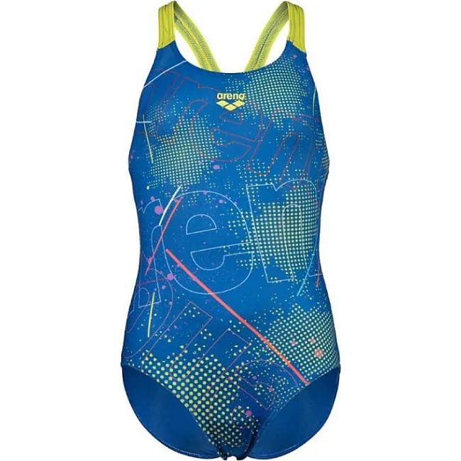 Купальник Arena GALACTIC SWIMSUIT SWIM PRO BAC голубой, желтый