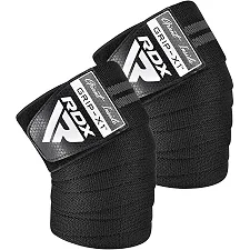 Бинты на колени RDX KR11 GYM Knee Wrap Black/Grey