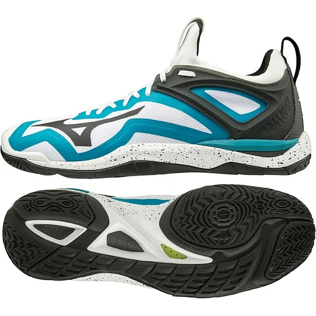 Кроссовки мужские Mizuno WAVE MIRAGE 3 - Wht/Blk/EnamelBlu