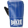 Перчатки снарядные-блинчики для бокса искусственная кожа BOXER 2015 (Красный-черный)