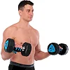 Гантели профессиональные
 с полиуретановым покрытием LiveUp LP8003-14 2шт по 14кг