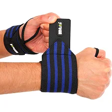 Кистевые бинты STRENGTH WRIST WRAPS MUTE TA-311 2штуки (Синий)