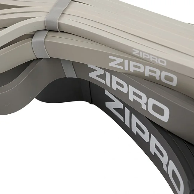 Набор лент-эспандеров для упражнений Zipro PowerBand 4 шт. черно-серый