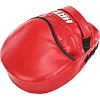 Лапа боксерская изогнутая тренировочная PU HARD TOUCH BO-4251 19x5x25см 2штуки (Красный-черный)