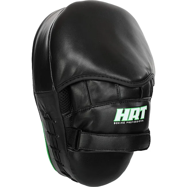 Лапа боксерская изогнутая тренировочная PU HARD TOUCH BO-4251 19x5x25см 2штуки (Красный-черный)