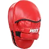 Лапа боксерская изогнутая тренировочная PU HARD TOUCH BO-4251 19x5x25см 2штуки (Красный-черный)